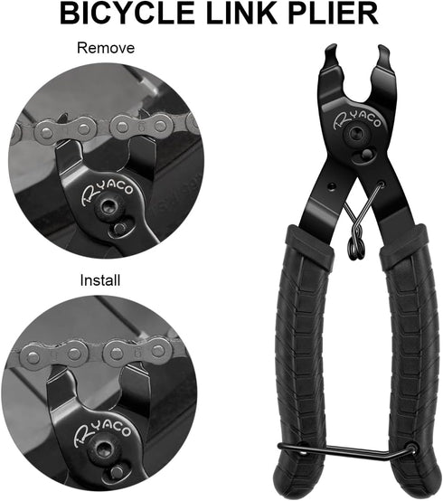 RYACO Professional Bike Chain Tools Set, Chain Cutter, Link Plier, Inspection Caliper for 6/7/8/9/10 Speed Chains