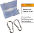 Olivia & Oliver Stainless Steel Carabiner - Heavy Duty Spring Snap Hook Keychain Clip for Fitness, Camping, Hiking