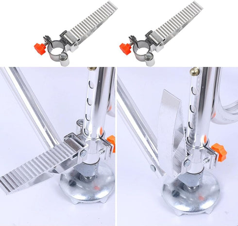 UtySty 2 Pack Commode Fishing Chairs Foot Pegs Tall Directors Chairs Footrest Pedals for Casting Platform Boat Fishing