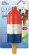 Cool Pup Cooling Dog Toy, Rocket Pop, Large, Red, Blue, White