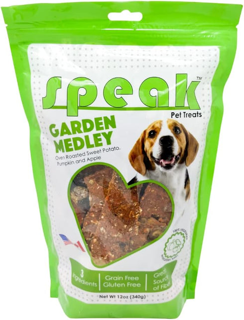 Natural Gluten and Grain Free Low Calorie Garden Medley Chews, Fruit and Veggie Treats for Dogs, 12 Ounces