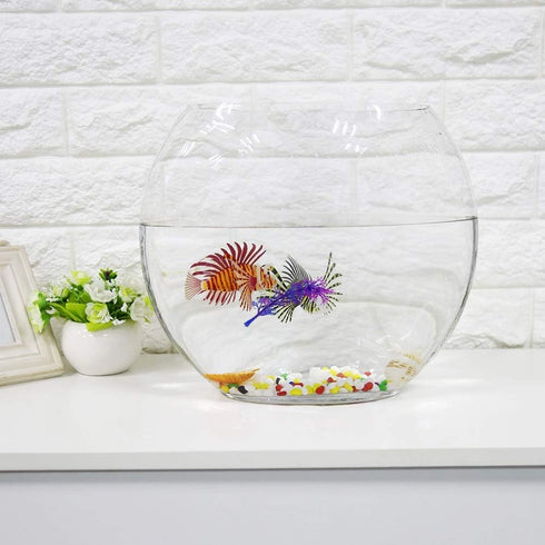 HEEPDD Artificial Glowing Fish - Luminous Fake Lion Fish Aquarium Ornament (Red)