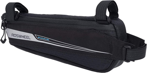 Roswheel Race Series 121444 Bike Frame Mounted Bag - Bicycle Triangle Pouch Cycling Accessories Pack for Road Bike