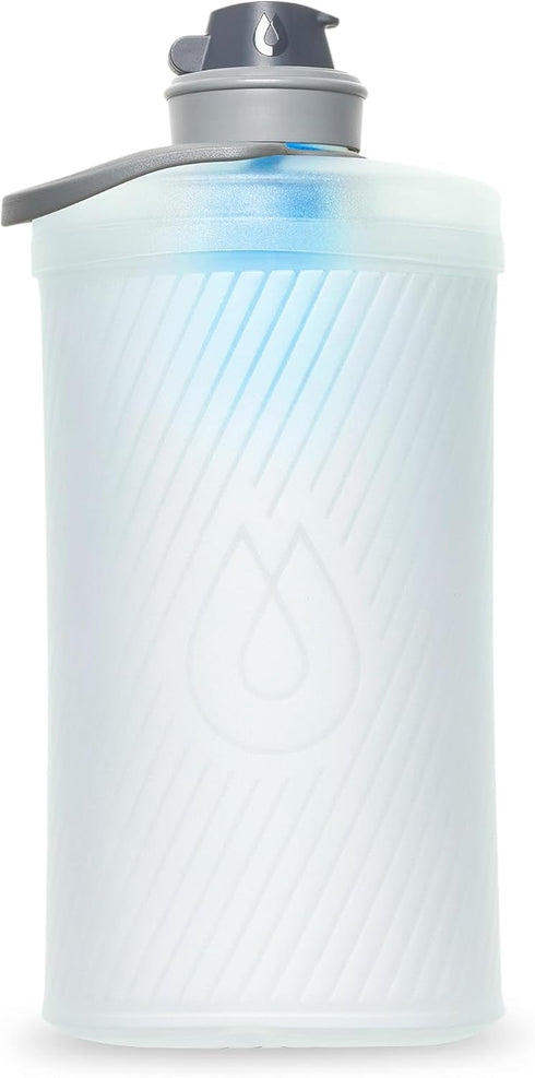 HydraPak Flux+ 1.5L Filter Kit - Collapsible Water Bottle, BPA Free, Ultra Light, Spill-Proof Cap, Clear