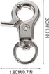10pcs Stainless Steel Pet Birds Cage Metal Hook Clip, Iron Door Buckle Lock for Bird Cage (Silver)