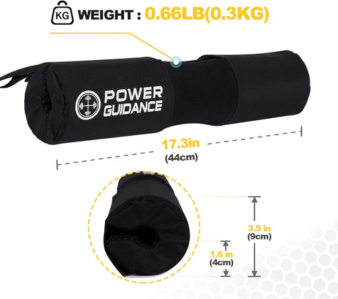 POWER GUIDANCE Barbell Squat Pad - Neck & Shoulder Protective Pad with Anti-Skid Points for Squats, Lunges,