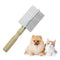 Wooden Handle Grooming Comb for Dogs and Cats - Double-Sided Pet Grooming Tool
