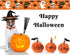Halloween Dog Collar with Pumpkin Bat Ghost Pattern, Adjustable for Small Medium Large Dogs (Halloween, S)