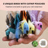 Interactive Catnip Bird Toy Set, Indoor Cat Toys, Cat Feather Toy with Self-Holding Suction Base, 5 Birds, Catnip