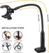 Dog Hair Dryer Stand - Pet Grooming Table Holder, 360 Degrees Rotatable Lazy Hair Dryer Stand with Adjustable Clamp