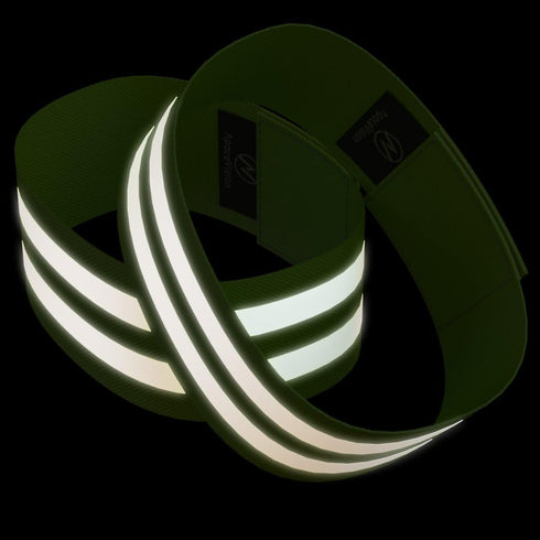 Reflective Ankle Bands (4 Bands/2 Pairs) | High Visibility Safety for Jogging/Cycling/Walking | Sports Accessories
