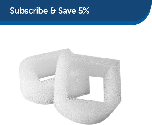 PetSafe Drinkwell Replacement Foam Filters, 2 Pack, Compatible with Ceramic and Stainless Steel Pet Fountains
