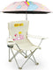 BUSYSIR Kids Beach Folding Camping Chair - Kids Camping Chair with Outdoor Umbrella
