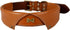 Formal Tuxedo Shirt Collar Style Genuine Leather Collar for Dogs & Cats - Comfortable Napa Padding (Tan, XL 22"-26")