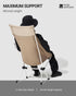 7075 Backpacking, MOBI GARDEN High Back Camping Chair, Ultralight Hiking Chair with Aluminum Frame, Portable Lawn Chair