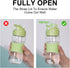 Sivaphe Clear Water Bottle with Straw, 12 oz, Portable Tritan Sports Drinking Bottle, Green