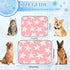 imiBBWQu Summer 27" 22" Cooling Mat for Dogs Starfish White Pink Floral Reversible Dog Cooling Mat Washable Dog Pad