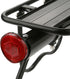 GOTOTOP Strong Alloy Rear Bike Rack, Black Pannier Bag Luggage Carrier, 55 Lbs Capacity with Reflector for Bike Cycle
