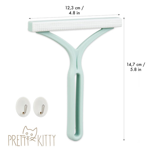 2X Pet Hair Removal Set for Couch - Cat Hair Remover Brush Cleaner Tool & Hair Scraper for Carpet