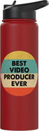 Funny Video Producer Shirts & Gifts Video Producer Shirt | Best Video Producer Ever Stainless Steel Insulated Water