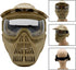 Tactical Mask Airsoft Masks for BB Hunting, Full Face Tactical Gear, Impact Resistant with Goggles for Outdoor