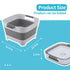 PandaEar Collapsible Baby Bottles Wash Basin, Foldable Wash Tub with Drain Plug for Infant Essentials, Bottles, Breast