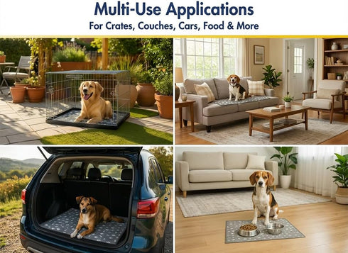Pads100% 2 Pack, 36"x36" Muddy Mat Washable Pee Pads for Dogs, Super Absorbent Reusable Puppy Waterproof Pee & Potty