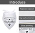 Yishuliwu Promoted to Big Brother White Pet Dog Bandanas Triangle Scarf Bandanas Bibs Birthday Party Props Gender
