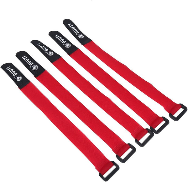 Hook & Loop Bands, 5Pcs/Set Adjustable Nylon Handlebar Tie Straps for Sports Cycling