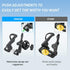 Frokom Motorcycle Cup Holder, Adjustable Bike Water Bottle Holder for 1.95”- 2.75” Handlebar, Universal Size