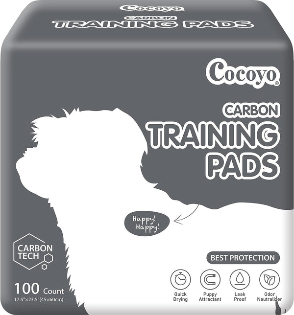 COCOYO Dog Training PadsCarbon Absorb Eliminating Urine Odor Puppy PadsPremium Charcoal Dog