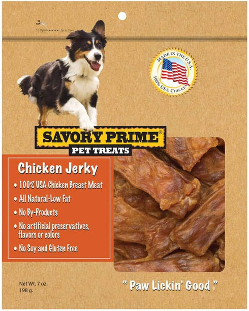 Savory Prime 371 Usa Natural Chicken Jerky Dog Treats, 7 Oz