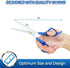PET MAGASIN Professional Thinning Shears, Pet Thinning Scissors with Toothed Blade, Blue Grooming Tool