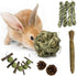 Hamiledyi Rabbit Seagrass Mat Bunny Chew Toys for Teeth Hanging Activity Mat Rabbit Enrichment Activity Mat Small