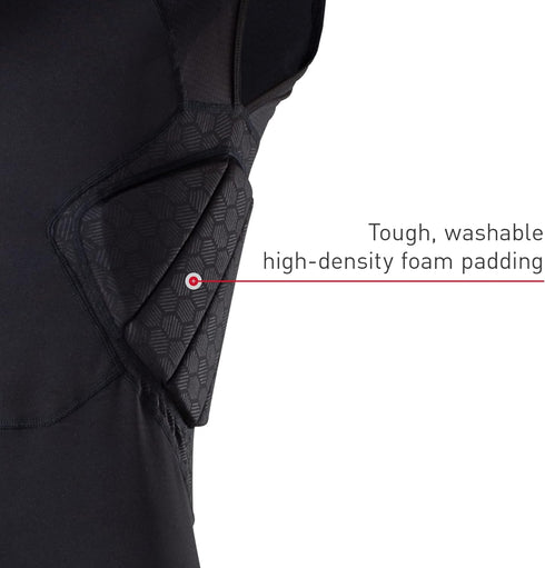 5-Pad McDavid Mens Integrated Shirt, Comfort & Protection from Hard Objects, Lightweight & Breathable, Football