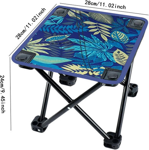 Aymzbd Camping Stool Recliner Foot Rest Mini Folding Stool Footrest Ottoman Ultralight Foldable Foot Stool for Barbecue