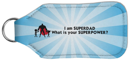 Super Dad Hand Sanitizer & Keychain Holder - Personalized Large