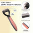 Pet Deshedding Brush Set, Double Sided Undercoat Rake for Dogs & Cats, Grooming Tool Kit with Nail Clippers (4Pack,