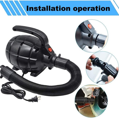 Swimming 4 NozzlesAC 110-120V500W Electric Airpump for Inflatable Tumble Track Gymnastics Mat, Air Roller Barrel, Ring