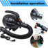 Swimming 4 NozzlesAC 110-120V500W Electric Airpump for Inflatable Tumble Track Gymnastics Mat, Air Roller Barrel, Ring