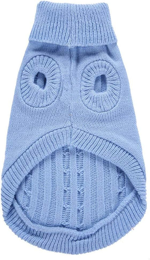 Dog Sweater for Small, Medium, Large Dogs - Warm Winter Turtleneck Pet Clothes for Cats and Puppies, Classic Christmas