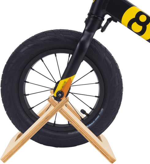 SHIDOW Wooden Bike Stand for Children, Indoor Bicycle Display Stand, Floor Bracket for 10-12 Inch Bikes