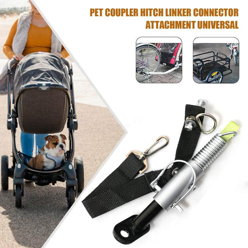 Upgraded Bike Trailer Coupler Connector Hitch Linker, Hitch Adapter Attachment for Bicycle Rear Rack