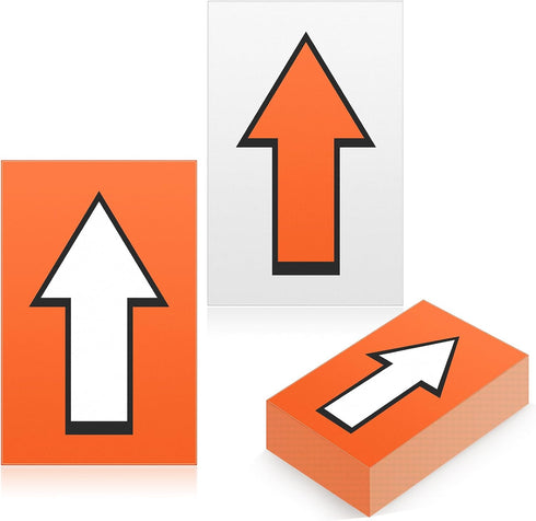 150 Pcs Racing Course Trail Marker Arrow Sticker Arrow Sign Directional Signs