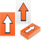 150 Pcs Racing Course Trail Marker Arrow Sticker Arrow Sign Directional Signs