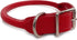 Rolled Leather Dog Collar - USA Made, 1 inch x 24 inches, RED