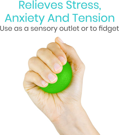 Vive Squeeze Balls for Hand Therapy, Exercise, Arthritis (w/Rehab Video App) - Grip Strengthener Occupational Equipment