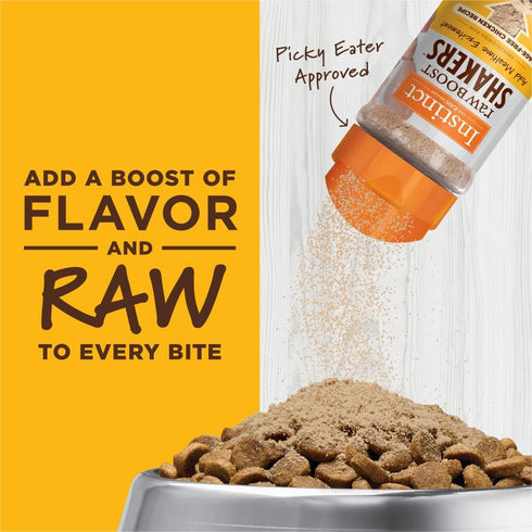 Instinct Raw Boost Shakers Freeze-Dried Powder Cat Food Topper - Chicken, 5.5 oz. Bottle