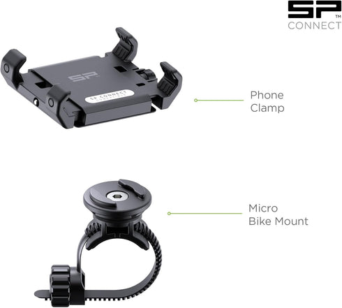 SP CONNECT Universal Bicycle Mobile Phone Holder for Mountain & Road Bikes, Patented Twist Lock, Strong Clamp-Grip
