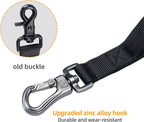 EXCELLENT ELITE SPANKER Tactical Bungee Dog Leash, Adjustable Military Leash, Quick Release Elastic Rope with 2 Control